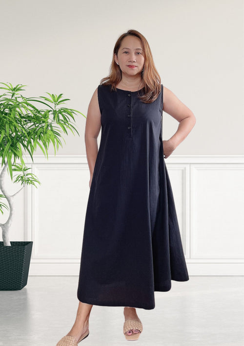 CHELSY Maxi A-Line Sleeveless Dress