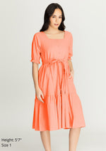 MEGHAN Puff Sleeves Maxi Dress