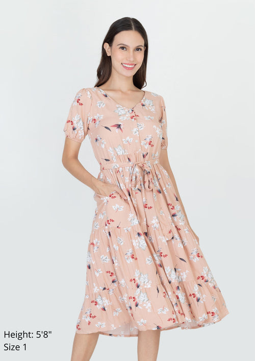 YSABEL Maxi Printed Dress