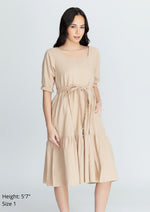 MEGHAN Puff Sleeves Maxi Dress