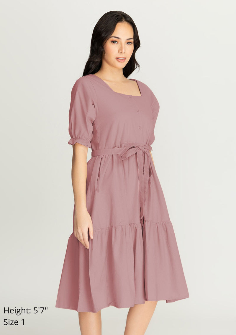 MEGHAN Puff Sleeves Maxi Dress