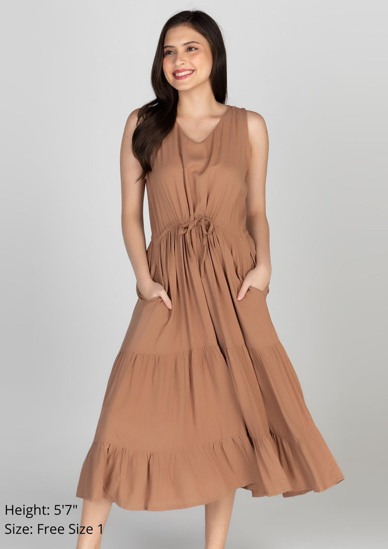 ELOISE Drawstring Maxi Dress