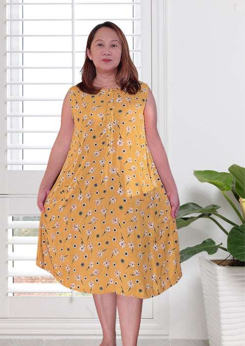 CHELSY A-Line Sleeveless Dress Printed 011
