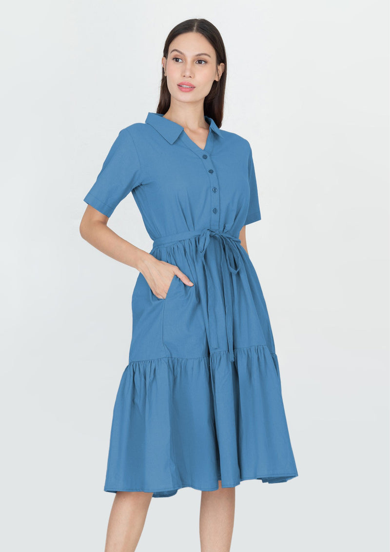 GIGI Collared Maxi Dress