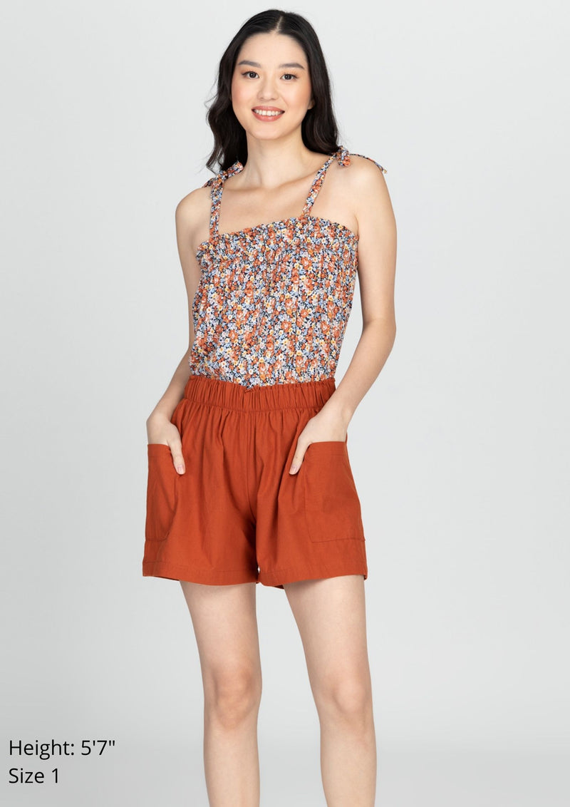 ARIANA Tie Strap Shorts Co-Ords - Printed 012