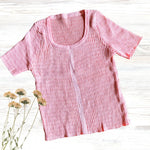 Knitted Top EMRYS - Pink, Blue, Black, Sage, White