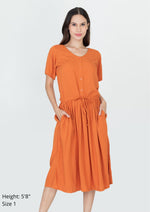 BELLE V-Neck Maxi Dress