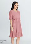 SYDNEY Drawstring Tie Side Dress