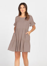 ELLA Baby Doll Dress in Soft Linen Fabric