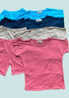 NICKY Mini Shorts Coords - Old Rose, Taupe, Navy, Aqua