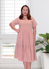 EVELYN Midi Tiered Dress