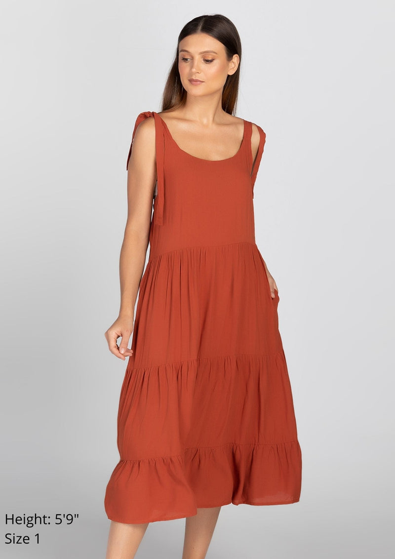 MARGOT Tie Strap Maxi Dress