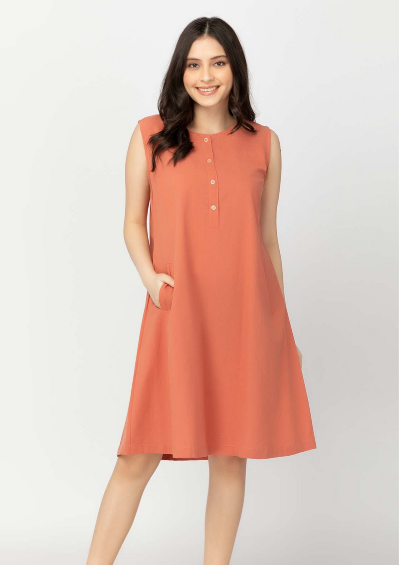 CHELSY A-Line Sleeveless Dress