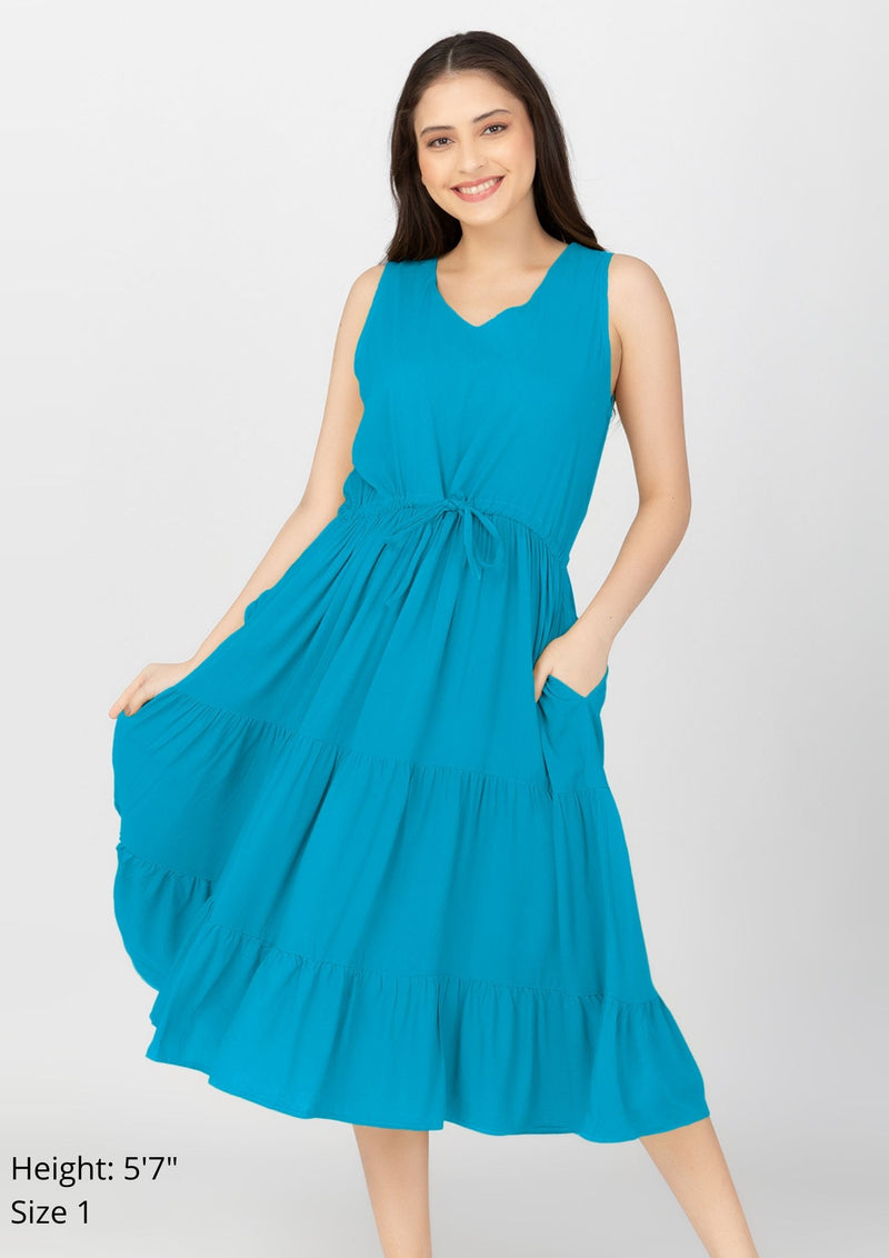 ELOISE Drawstring Maxi Dress