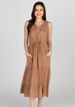 ELOISE Drawstring Maxi Dress