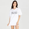 Unisex Friend Statement R Neck White T-Shirt WH001