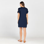 ALYSSA Twist Sleeve Shirt Dress