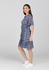 KEIRA V-neck Butterfly Sleeve Dress - Printed 022