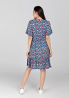 KEIRA V-neck Butterfly Sleeve Dress - Printed 022