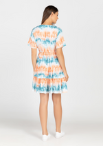 KEIRA V-neck Butterfly Sleeve Dress - Printed 023