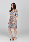 KEIRA V-neck Butterfly Sleeve Dress - Printed 025