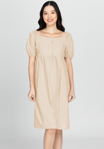 KYLIE Puff Sleeve Midi Dress