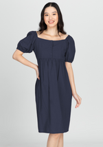 KYLIE Puff Sleeve Midi Dress