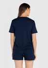 LILA SHORTS V-Neck Loungewear - Navy,  Black