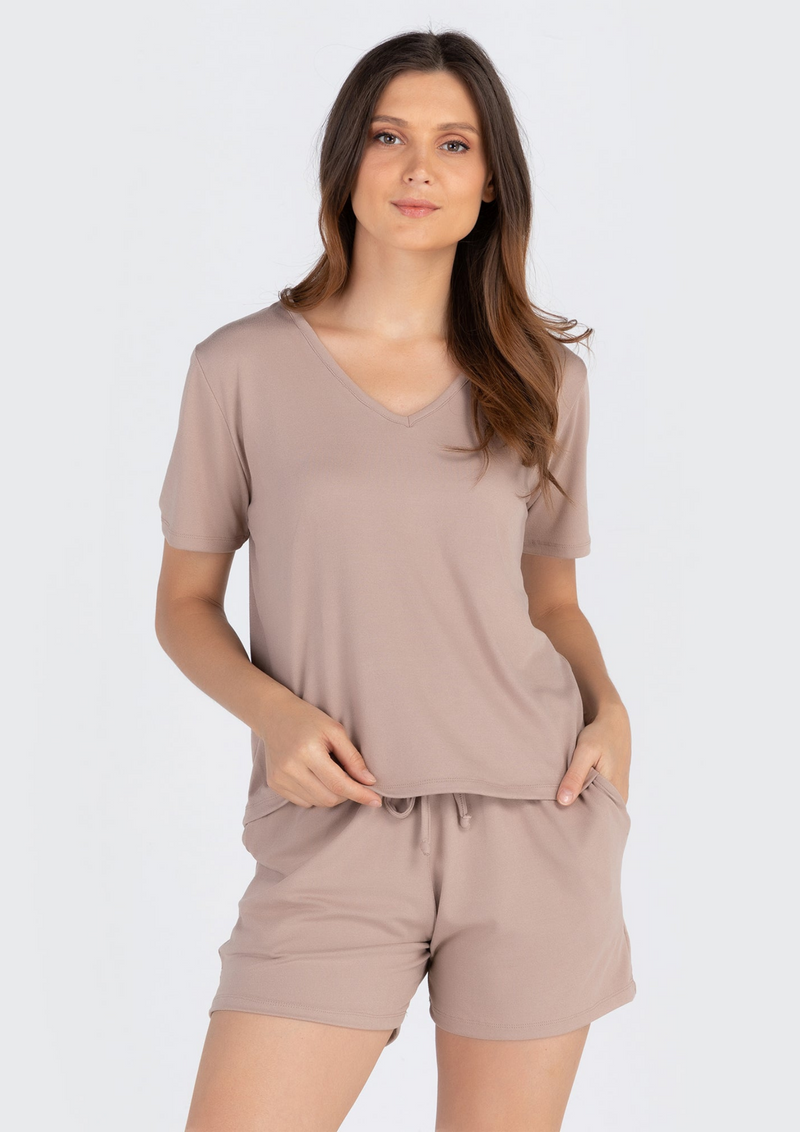 LILA SHORTS V-Neck Loungewear