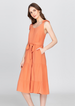 MARGIE Tie Strap Tiered Maxi Dress