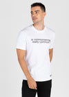 Unisex Commonsense Statement R Neck White T-Shirt WH001