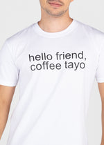 Unisex Friend Statement R Neck White T-Shirt WH001