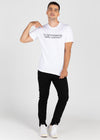 Unisex Commonsense Statement R Neck White T-Shirt WH001