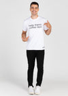 Unisex Friend Statement R Neck White T-Shirt WH001