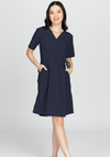 SELENA Empire Wrap Midi Dress