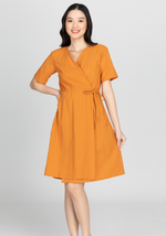 SELENA Empire Wrap Midi Dress