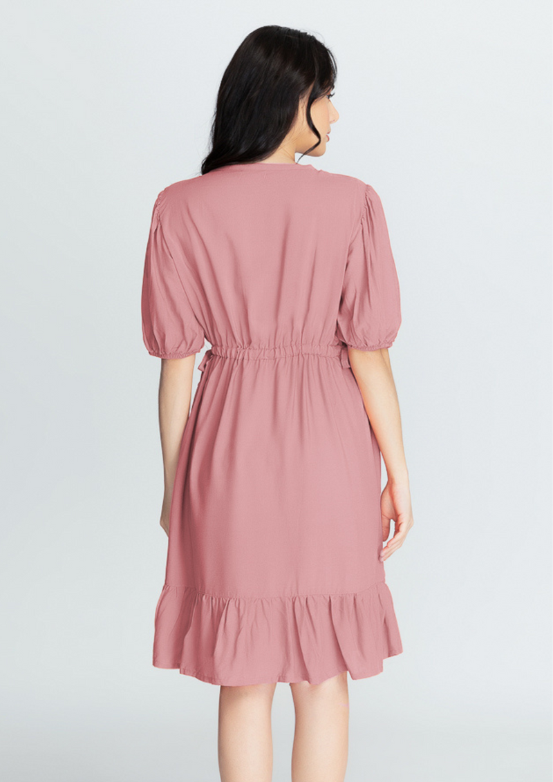 SYDNEY Drawstring Tie Side Dress