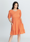 SYDNEY Drawstring Tie Side Dress