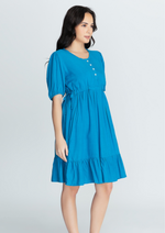 SYDNEY Drawstring Tie Side Dress