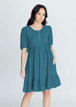 SYDNEY Drawstring Tie Side Dress