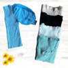 Knitted Crop Top AMES - Blue, Aqua, White, Black, Oat